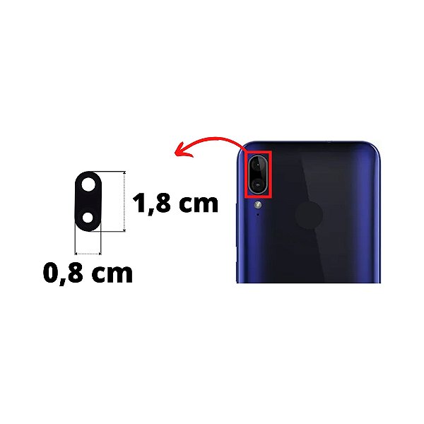 Lente Câmera Moto E6 Plus