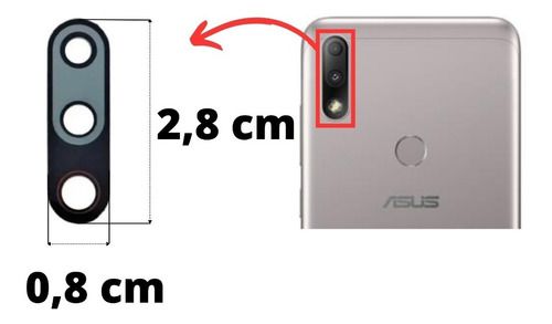 Lente Câmera Zenfone Max Plus 2 (zb634kl)