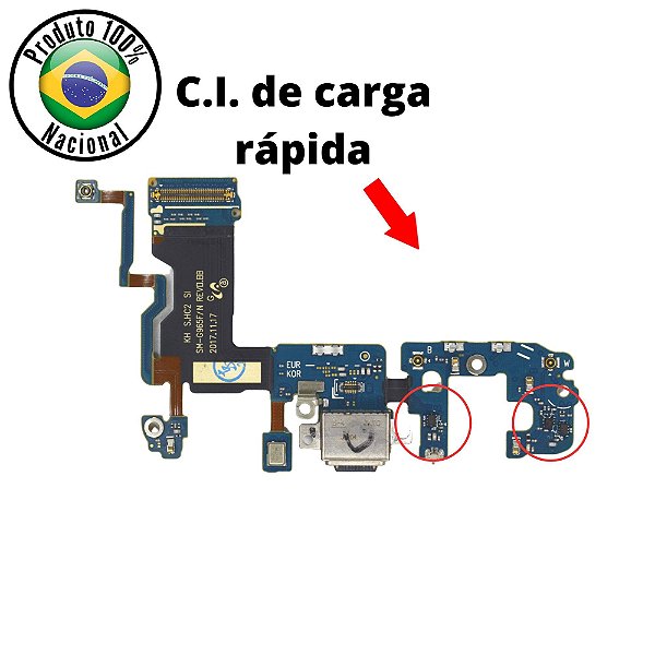Flex Carga Galaxy S9 Plus (g965) *ORG Nacional* Carregamento Turbo