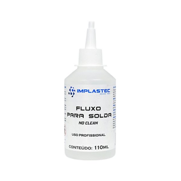 Fluxo Solda Líquido NO CLEAN 110ml - Implastec