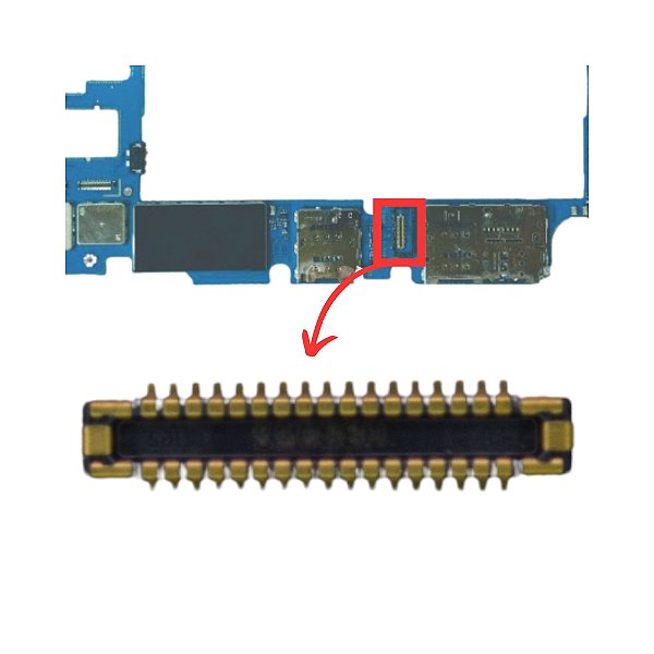 FPC Placa Mãe p/ Tela Galaxy J6 Plus (j610)