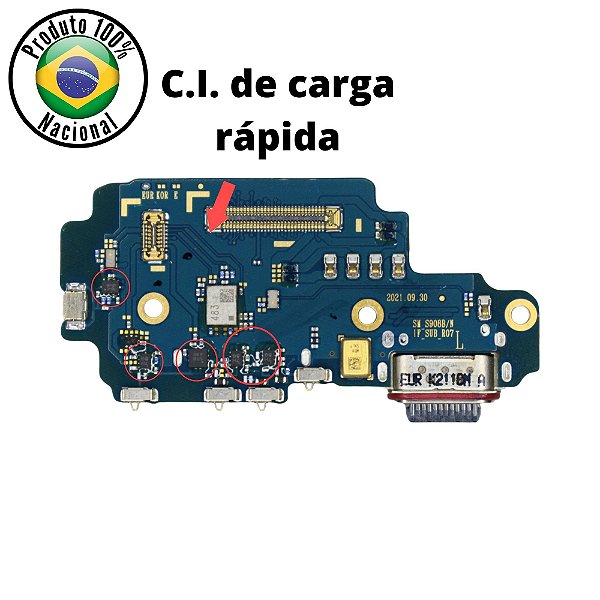 Placa Carga Galaxy S22 Ultra (s908) NACIONAL