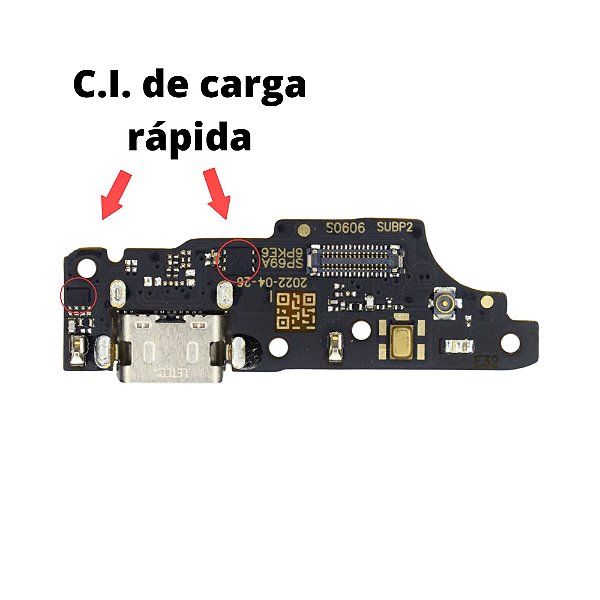 Placa Carga Moto E32 TURBO