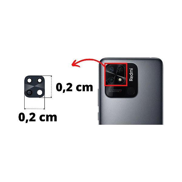 Lente Câmera Redmi 10c