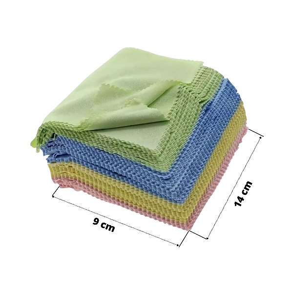 Kit 100un Flanela Microfibra