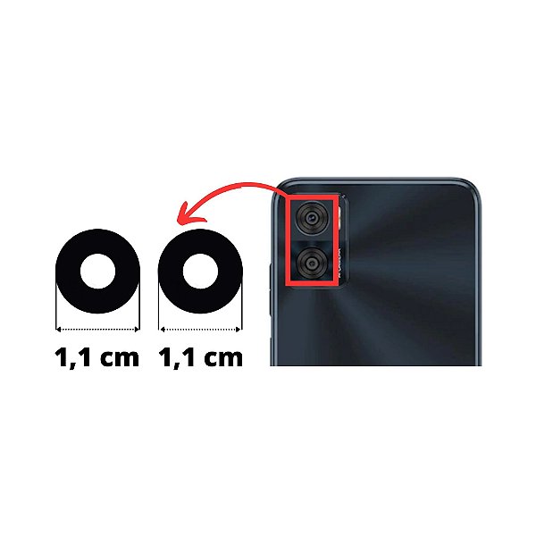 Lente Câmera Moto E22