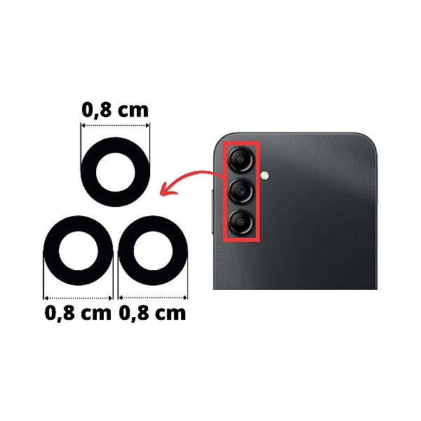Lente Câmera Galaxy A14 5g (a146) - PK Mobile - A sua Distribuidora de  componentes p/ celulares.
