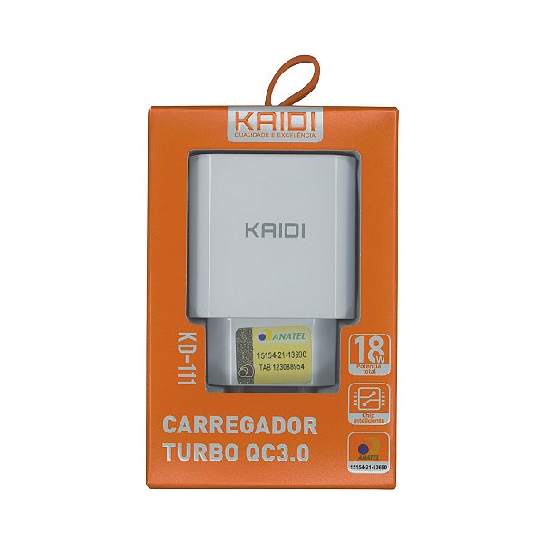 Fonte USB 5V 3A - Kaidi KD111