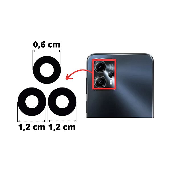 Lente Câmera Moto G13 (Kit 3 Lentes)