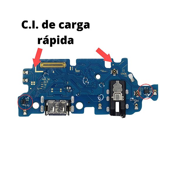 Placa Carga Galaxy A25 (a256) TURBO