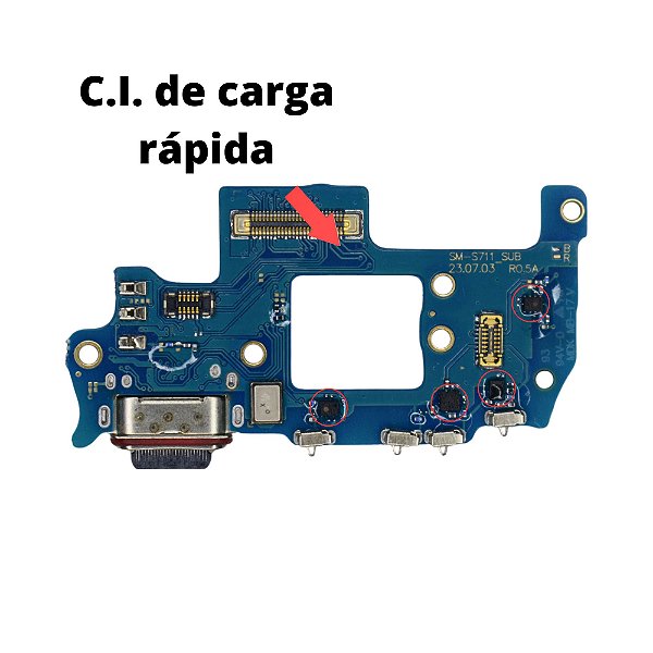 Placa Carga Galaxy S23 Fe (s711) TURBO