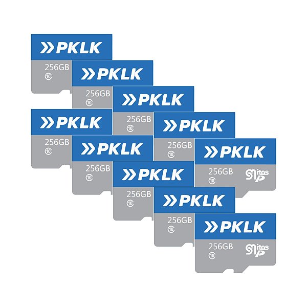 Kit 10un Cartão Micro SD 256gb Classe 10 U3 - PKLK MSD256