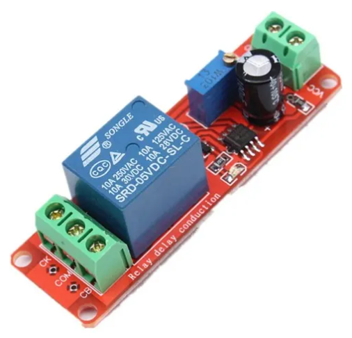 Módulo de Retardo Delay com NE555 - Relé 5V 10A