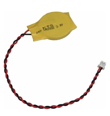 Bateria CR2032 c/ Conector para Notebook - KIT C/ 10 UN