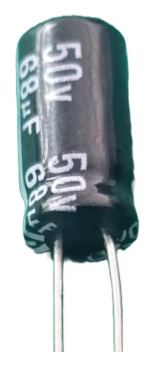 Capacitor Eletrolítico 68uF / 50V