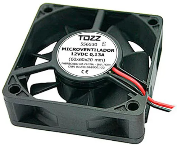 Ventuinha / Ventilador / Cooler 60x60x20 mm - 12 V