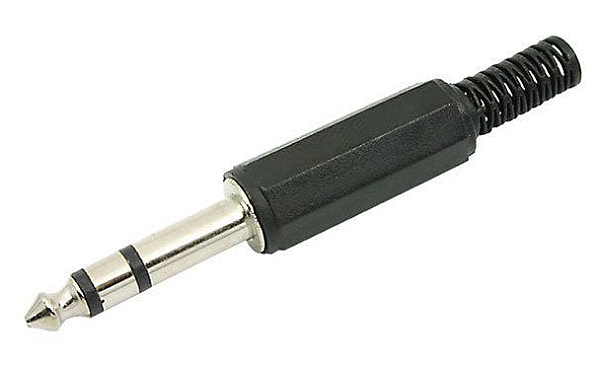 Plug P2 3,5mm Estéreo Preto