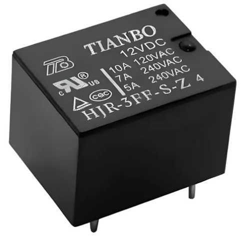 Rele 1 Contato 12V Tianbo HJR-3FF-S-Z