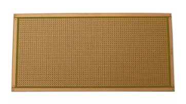 Placa de Fenolite 10x20 Furada Ilhada