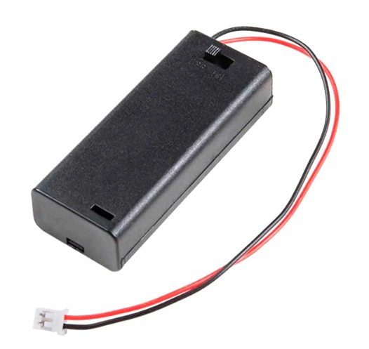 Suporte P/ 2 Pilhas AAA C/ Tampa ON/OFF C/ Conector JST