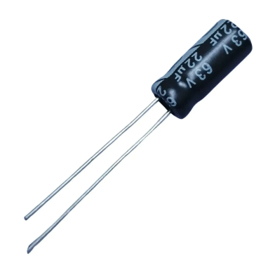 Capacitor Eletrolítico 22uF / 63V - KIT C/ 10 UNIDADES
