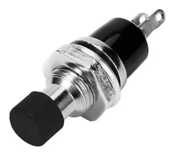 Chave Push Button PBS-110 S/Trava Preto