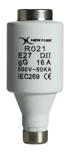 Fusivel Cerâmica E27 16A 500V 21x50 - Modedo R021 - KIT C/ 10 UNIDADES