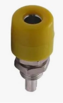 Conector Banana 4MM Amarelo Abertura 7,5 MM - B57 - B07