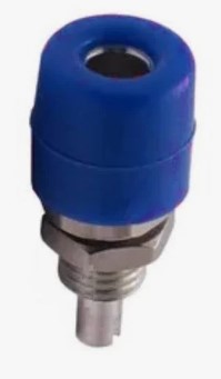 Conector Banana 4MM Azul Abertura 7,5 MM - B57 - B07