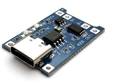 Módulo Carregador de Baterias de Lítio TP4056 - USB-C