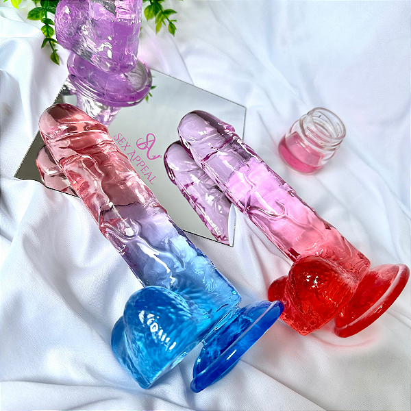 PRÓTESE COLORS 19CM COM VENTOSA