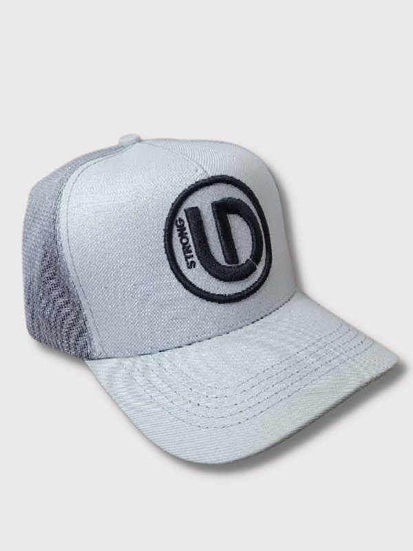 BONÉ LD TRUCKER BORDADO CINZA