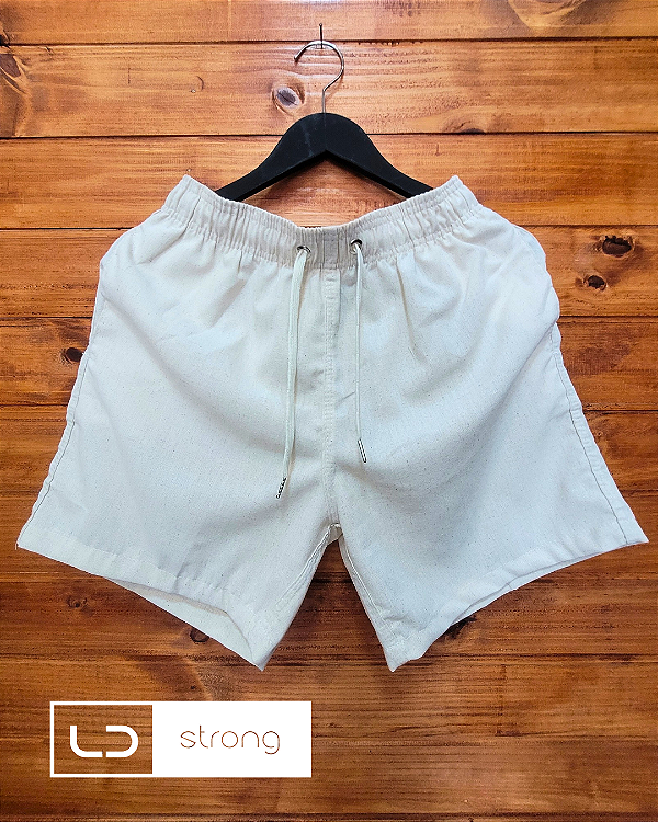 SHORT DE LINHO NATURAL - AREIA