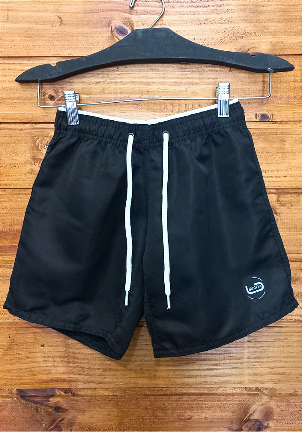 SHORT EM TACTEL JÚNIOR PRETO