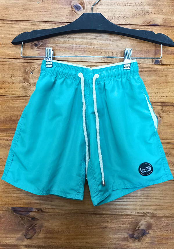 SHORT EM TACTEL JÚNIOR VERDE CLARO