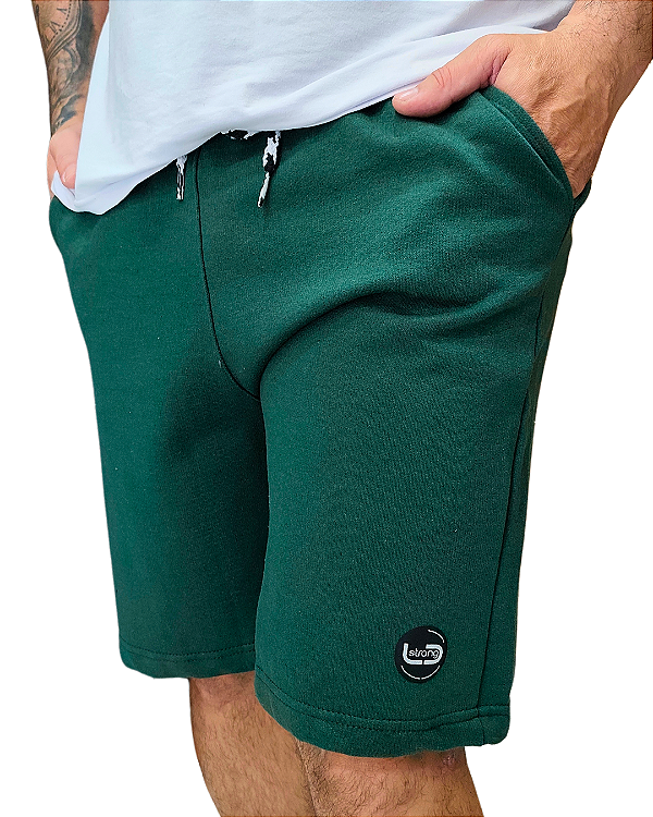 BERMUDA DE MOLETOM - VERDE MILITAR