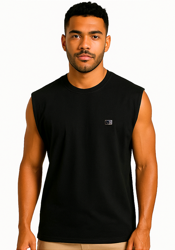 REGATA MACHÃO EXCLUSIVE - PRETA