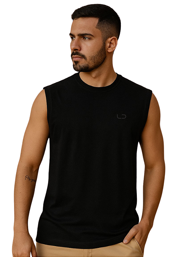 REGATA MACHÃO PRIME - PRETA