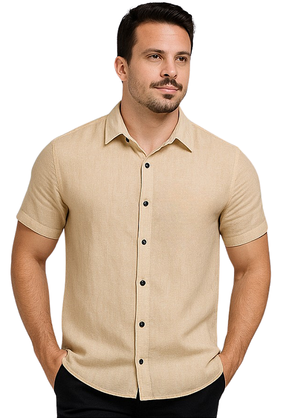 CAMISA LD CLASS - BEGE