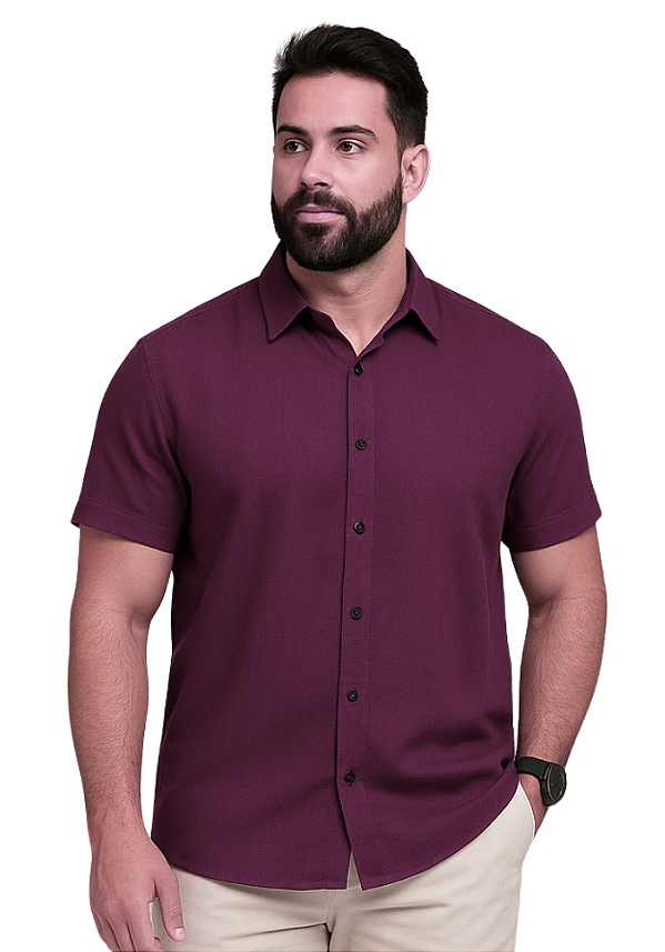CAMISA LD CLASS - VINHO
