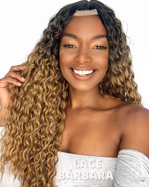 LACE FRONT FIBRA PREMIUM modelo BÁRBARA