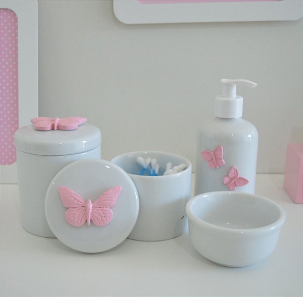 Kit Higiene Porcelana Bebê Meninas - Diversos Temas
