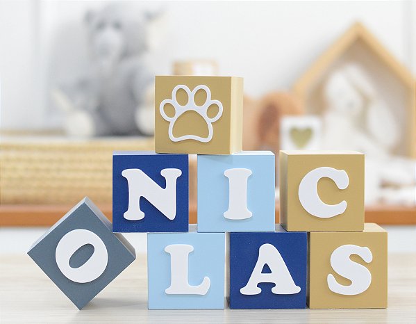 Kit 8 Enfeite Branco Quarto Bebê Maternidade Nome Personalizado