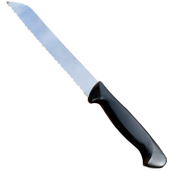 Faca Para Pão Bolo Com Serra Serrilhada Aço Inox Tramontina