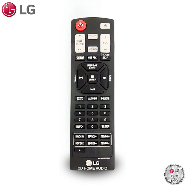 Controle Akb73655701 Mini Hi-fi System Cm9520 Cm9540 Cm8520