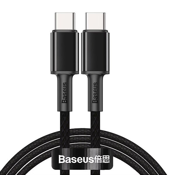 CABO TIPO C PARA TIPO C 100W BASEUS HIGH DENSITY 1M PRETO