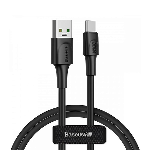 BASEUS CABO USB TIPO C SUPORTE VOOC 5A 1M