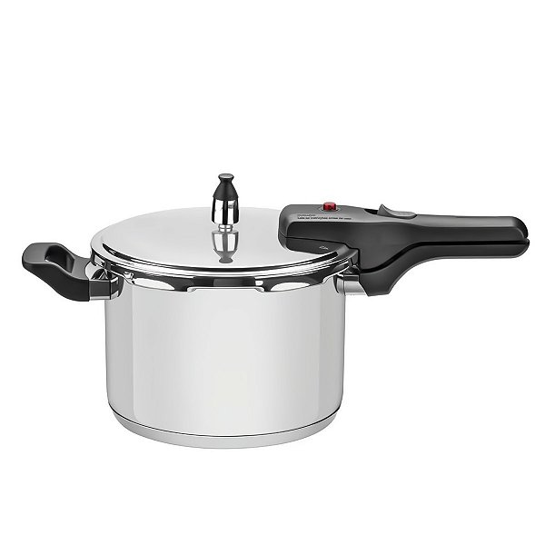 Panela de Pressão Tramontina Brava Aço Inox Fundo Triplo 20 cm 4,5 L