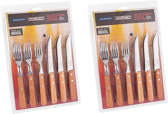 Faqueiro Jogo Talheres Inox Churrasco 24 Peças Dynamic Tramontina