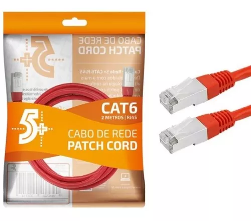 Cabo De Rede Patch Cord Cat6e Ftp 2 Metros Blindado Vm
